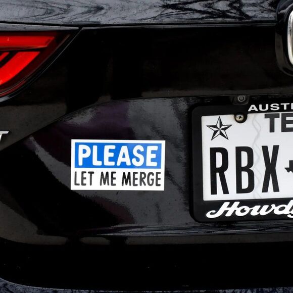Let Me Merge Vehicle Decal - Picture 2 of 2